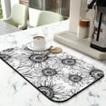 thumbnail image 2 of Washable Rubber Sunflower Cute Floral Dish Drying Mats for Kitchen Counter Home Large Coffee Bar Pad Accessories and Decor for Utensils Stemware 19.5''x12'', 2 of 7
