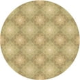 thumbnail image 1 of Ahgly Company Indoor Round Patterned Cinnamon Brown Area Rugs, 3' Round, 1 of 6