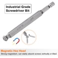thumbnail image 4 of Uxcell 10pcs Ball End Hex Screwdriver Bit 8mm (H8.0) Size 1/4" Hex Shank 4" Industrial Grade Magnetic Ball Head Bits, 4 of 6