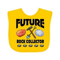 Inktastic Future Rock Collector Boys or Girls Baby Bib
