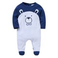 thumbnail image 2 of Edvintorg 0-12Months Infant Romper Fall Winter Clearance Baby Clothes for Girls Cute Cartoons Printed Long Sleeve Cotton Jumpsuit Rompers One-Piece Infant Footie Pajamas Baby, 2 of 3