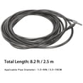 thumbnail image 3 of Drain Auger Cable 8.2 ft Flexible Plumbing Snake Clog Remover with Drill Connector Plumbing Drill Pipe Drainage Cleaning Cable Sewer Drainage Auger Snake (Excluding Electric Drills), 3 of 5