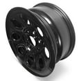 thumbnail image 2 of New 17x7.5 inch Wheel for GMC Sierra 2005-2013 Black Painted Steel Rim, 2 of 5