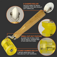 thumbnail image 6 of Seam Tape Roller - RV Roof Roller Tool Dual Design Seam Roller Roofing Tool & Sound Deadening Roller Tool, 6 of 7
