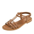 thumbnail image 3 of XIHAHA, nuevas sandalias informales de playa para mujer, zapatos de mujer, Sandalias planas, zapatos de mujer, sandalias para niña, zapatos planos de baile, zapatillas, 3 of 4