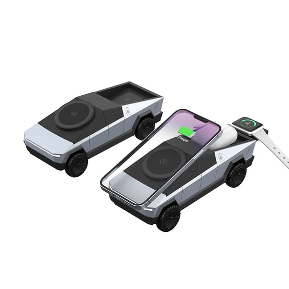 CyberDock 3-in-1 Magnetic Wireless Charging Station for iPhone, Apple Watch & AirPods, Fast Charging Stand