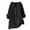 Black, variant on ZVAVZ Summer Womens Tunic Tops To Wear With Leggings,Ladies Cotton Linen Buttons Dwon Tees Shirts Short Sleeve V-Neck Tops Loose Fit T Shirts for Women Black,S