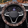 thumbnail image 2 of Uorisanigo Camo Car Steering Wheel Cover 15 Inch Branch Fluffy Steering Wheel Cover for Winter Non Slip Car Steering Wheel Protector for Women Flannel Car Decor for Vehicle Gift for Holiday, 2 of 8