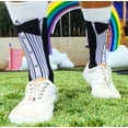thumbnail image 5 of Tuxedo Socks Funny Wedding Groomsman Casual Footwear (White) - Mens (7-12), 5 of 9