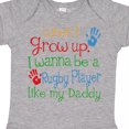 thumbnail image 4 of Inktastic Rugby Player Like Daddy Boys or Girls Baby Bodysuit, 4 of 5