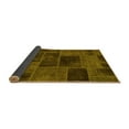 thumbnail image 2 of Ahgly Company Indoor Rectangle Patchwork Yellow Transitional Area Rugs, 8' x 10', 2 of 4