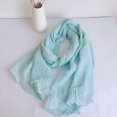 thumbnail image 1 of SHENMO Cotton and linen pleated scarf (1 piece), plain crepe scarf, 1 of 3