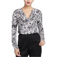 thumbnail image 1 of Rachel Roy Blouse à Enfiler à Imprimé Léopard pour Femmes, Blanc, TG, 1 of 1