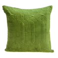 thumbnail image 1 of HomeRoots 402884 Quilted Velvet Olive Square Throw Pillow, 1 of 1