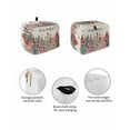 thumbnail image 2 of Fsddascl Christmas Tree Small Toaster Cover 2 Slice, Kitchen Appliance Covers, Pink Green Black Red Xmas Tree Snowflake Rustic Toaster Oven Cover with Loop, Bread Machine Cover Polyester Dust Cover, 2 of 5