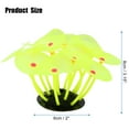 thumbnail image 2 of Unique Bargains Yellow Aquarium Simulation Coral Aquatic Plant Silicone Fluorescent Glow Fish Tank Landscape Decoration, 2 of 7