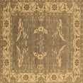 thumbnail image 1 of Ahgly Company Indoor Square Oriental Brown Industrial Area Rugs, 3' Square, 1 of 4
