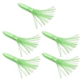 thumbnail image 3 of Señuelos de Pesca Zulema Faldas de calamar de Colores 30 cm Suaves con Purpurina Verde 5 piezas, 3 of 8