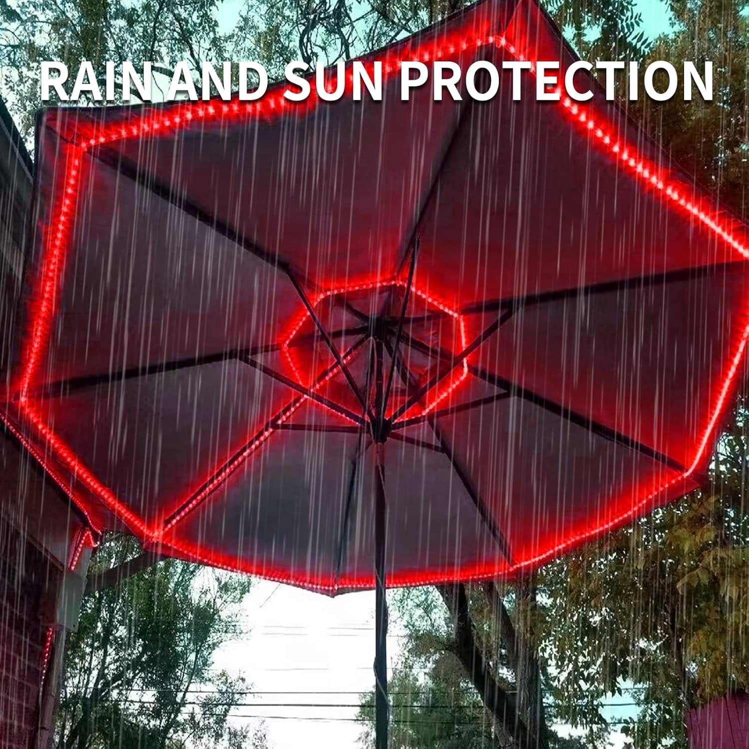 LED Rope Light Red LED 216LED 18FT 110v with Indoor and Outdoor Decorative Lighting,Waterpro of Light with UL Certified