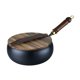 thumbnail image 2 of Sartén wok de hierro, sartén para saltear, olla doméstica, fondo plano con tapa y madera 28 cm, 2 of 9