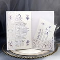 thumbnail image 3 of Tarjeta de invitación de boda cortada con láser, tarjeta RSVP personalizada, tarjetas de felicitación de negocios DIY, decoración de fiesta de Navidad, 1 pieza, 3 of 4