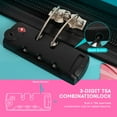 thumbnail image 6 of 3 Piece Hardside Luggage Set PC Lightweight Expandable Suitcase with Spinner Wheels TSA Lock, 20"/24"/28", Lake Blue, 0028#22, 6 of 12
