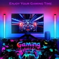 thumbnail image 4 of Simpkeely Gaming Mouse Pad, X-Large Waterproof Blacklight Colorful Splatter Art Game Controller Non-Slip Rubber Base Mousemat, Glow in The Dark Desk Mat for Office Home - 31.5" x 11.8", 4 of 7
