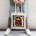 thumbnail image 2 of Stylish Canvas Tote Bag with Vibrant Orange and Pink Splash Design - Perfect for Shopping Travel and Parties, 2 of 4