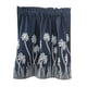 thumbnail image 2 of Cortinas bordadas con bolsillo para varilla para cocina, baño y cafetería. Azul_74x61cm, 2 of 9