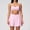 Pink, variant on Women 2 Piece Tennis Skirt Y Back Sports Bra Matchig High Waisted Crossover Skirt Yoga Golf Outfit with Built-in Bra Shorts & Pockets