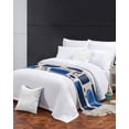 thumbnail image 3 of Xipuska Blue Color Block Bed Runners for Cal King Size Bed, Decorative Bed Throws for Foot of Bed, Minimalist Modern Abstract Geometric Bed Runner Sofa Throw Bedding Scarf Slipcover for Bedroom, 3 of 6