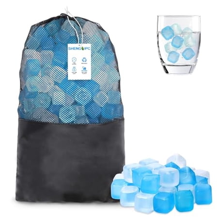 360 Pack Reusable Ice Cubes, Refreezable Plastic Ice Cubes That Won't Dilute Drinks, BPA-Free Large Pack for Cocktails, Parties, Ice...