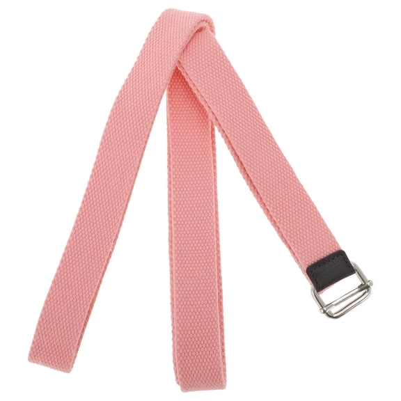 Unique Bargains 1 Pc Women Yoga Stretch Band for Gym Stretching Exercise 70.87" Length Pink Polyster Cotton