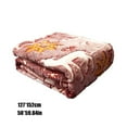 thumbnail image 3 of 60x50 Inch Faux Fur Throw Blanket Queen Size Luminous Flannel Blanket with Christmas Deer And Snowflake Pattern Christmas Luminous Throw Blanket for Couch Bed, Pink, 3 of 5