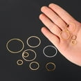 thumbnail image 4 of 50Pack 8mm Brass Hollow Circle Bezel Round Linking Rings(Gold), 4 of 4