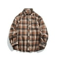 thumbnail image 2 of BVnarty Plaid Shirts for Men Casual Plaid Button-Up Shirt Long Sleeve Turn-Down Collar with Pockets for Outdoor Daily Wear, 2 of 4