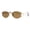 Gold (Brown), variant on Women’s Designer Inspired Rhinestone Oval Sunglasses UV400 Silver, Black