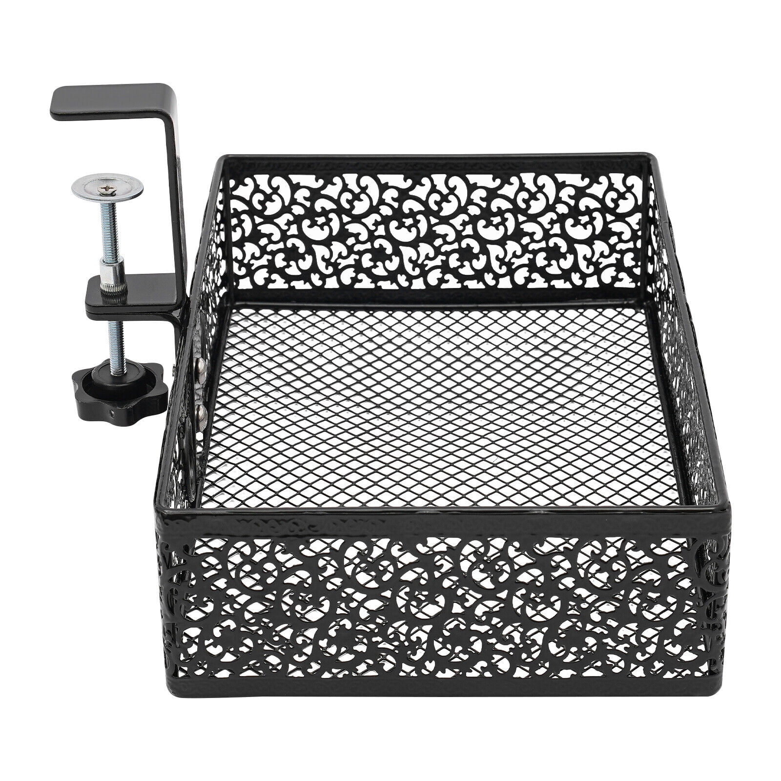 Under Desk Storage Organizer 0.3-2in Under Desk Storage Basket 360° Rotatable