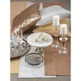thumbnail image 2 of SARO 1793.GL1572B 15 x 72 in. Rectangle Metallic Glam Table Runner  Gold, 2 of 5