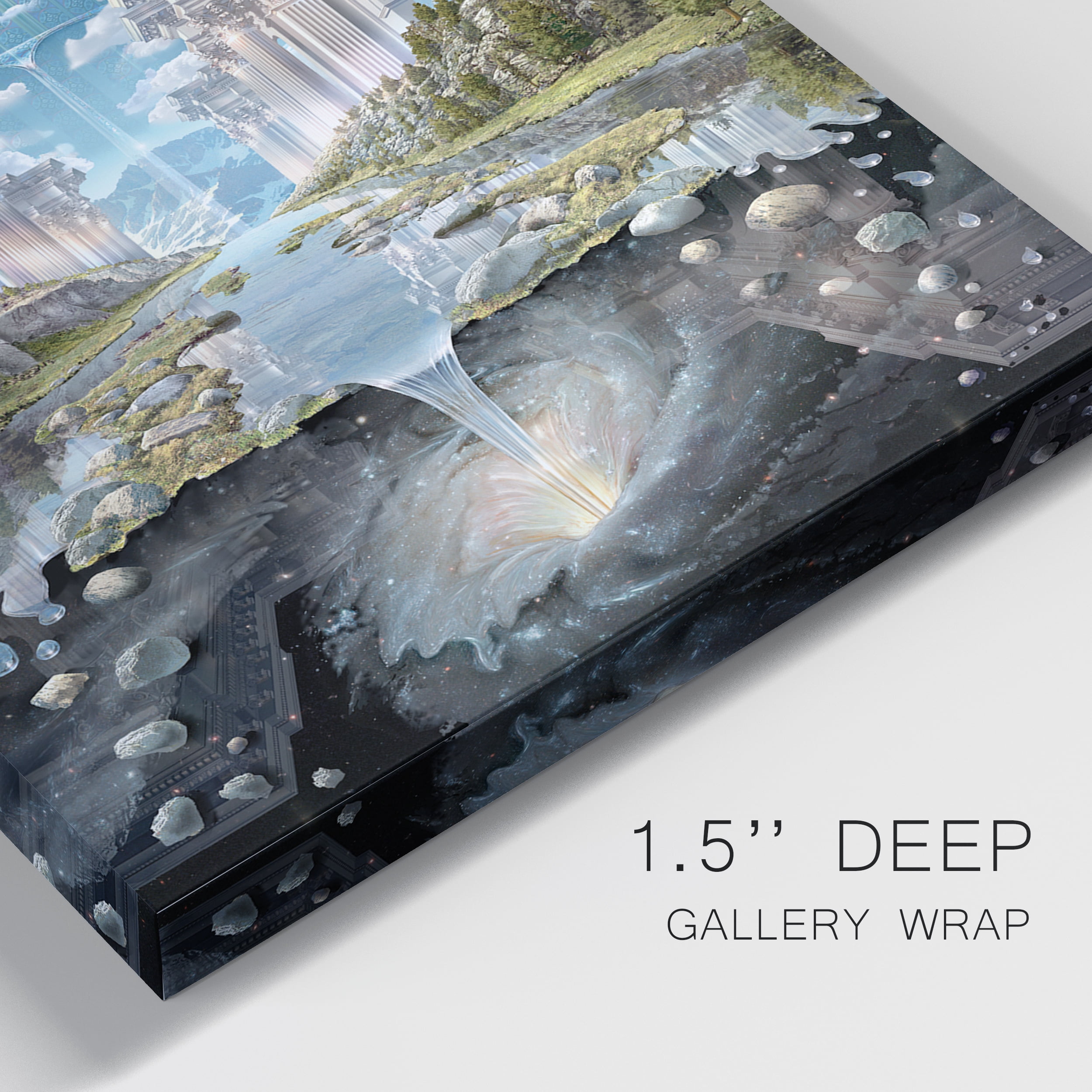 Genesis II Premium Gallery Wrapped Canvas - Ready to Hang - Set of 2 - 8 x 12 Each