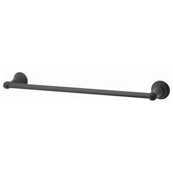 HomePointe 109718 Towel Bar, Vintage Design, Matte Black, 18 In. - Quantity 6