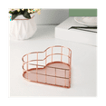 thumbnail image 2 of 2 bandejas de metal para guardar frutas, joyas, cestas de malla, cestas de alambre con forma de corazón, cestas para guardar archivos y libros, 2 of 5