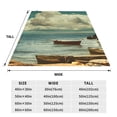 thumbnail image 3 of Balery Serene Coastal Blue Sky Manta de Felpa Suave y Acogedora – Cobija de Franela Aterciopelada para Cama, Lavable y Cálida para Sofá, Mascotas, Transpirable-60"x50", 3 of 7