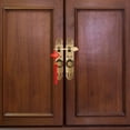 thumbnail image 4 of 2Pcs Creative Leaf Shape Straight Lock Bolt Chinese Furniture Locking Pin, 4 of 9