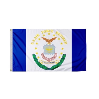 3x5 Embroidered US Air Force Emblem Double Sided 100% Cotton Flag 3x5 Embroidered US Air Force Emblem Double Sided 100% Cotton Flag