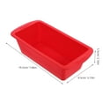 thumbnail image 4 of Silicone Rectangular Cake Mold Non-Stick Silicone Baking Mold Bakeware Pan Reusable Cake Pan, 4 of 8