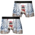 thumbnail image 3 of Playful Ragdoll Welcomes Winter Snowy Day with Cardinal Bird All Over Print Boxer Briefs Underwear for Men Dad Cat Lover Kitten Owner Gifts Idea - 12017, 3 of 6