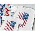 thumbnail image 4 of Father & Child Matching Set - Vintage USA Flag 4th of July Patriotic Shirts - Celebrate Independence Day in Style - Dad White X-Large / Toddler White 3T, 4 of 9