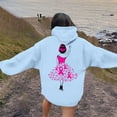 thumbnail image 3 of Fiaer,Women Cancer Sweatshirts Breast Cancer Hoodies Pink Ribbon with Butterfly Graphic Plus Size Tops Cancer Awareness Support Blue S, 3 of 7