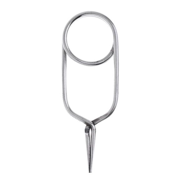 Almencla Fly Tying Hackle Pliers Stainless steel Fly Tying Tools, Fly Tying aterials M M